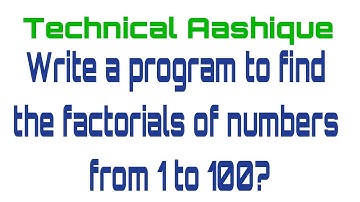 12.write a program to find the factorial of numbers from 1 to 100 in pl/sql