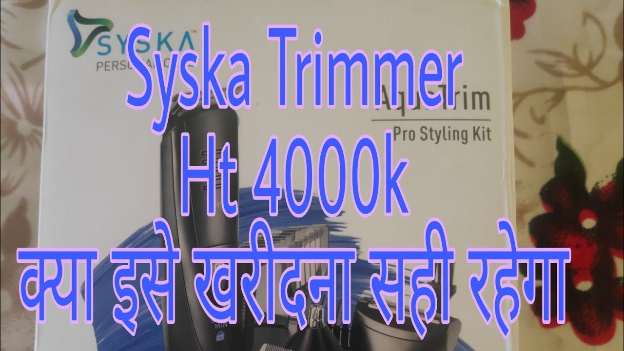 Syska Trimmer Ht 4000k Full Grooming Kit