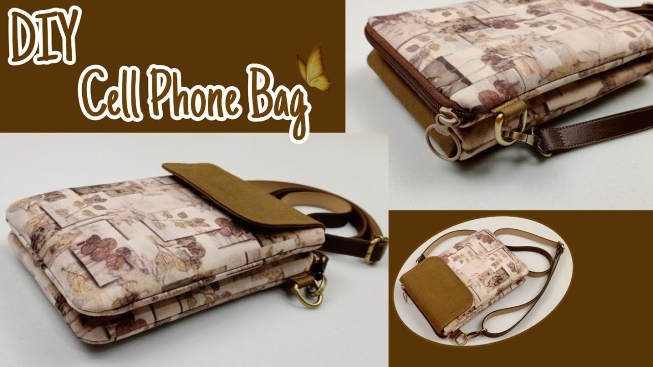 DIY Cara Membuat Tas/Cell Phone Bag/ Tutorial & Pattern