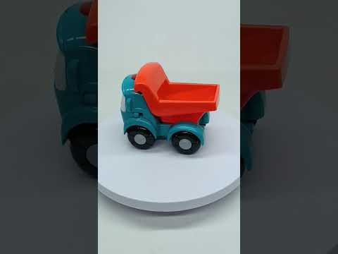 Музична каталка-грузовичок Льова 14 см — машинка з піснями українською, світло, звук, арт. 1500, видео 1