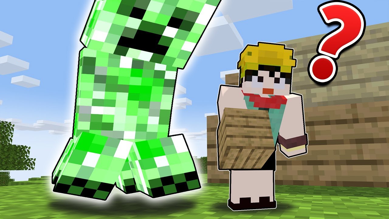 マイニングするつもりで作った物です。 3 What happens when a Minecraft beginner encounters a creeper