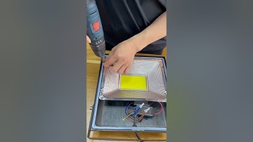 Các linh kiện lắp đặt bên trong đèn pha Led 100w chip Cob #denphaled #haledco #denphasanvuon