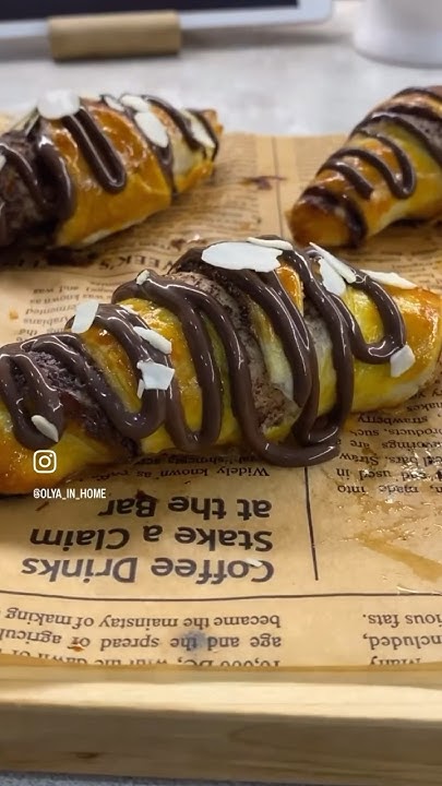 Шоколадный круассан с шоколадом😍🥐🍫 Что может быть лучше?😂 - YouTube
