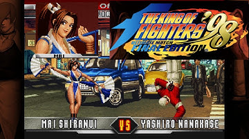 Mai Shiranui vs Yashiro - The King Of Fighters 98 Ultimate Match Final Edition - PC Gameplay