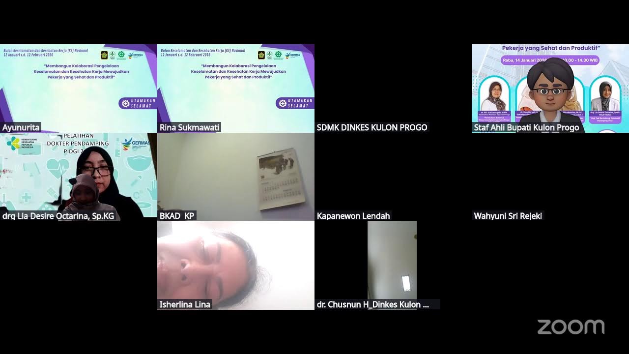 Webinar Membangun Kolaborasi Pengelolaan K3 Mewujudkan Pekerja yang Sehat dan Produktif