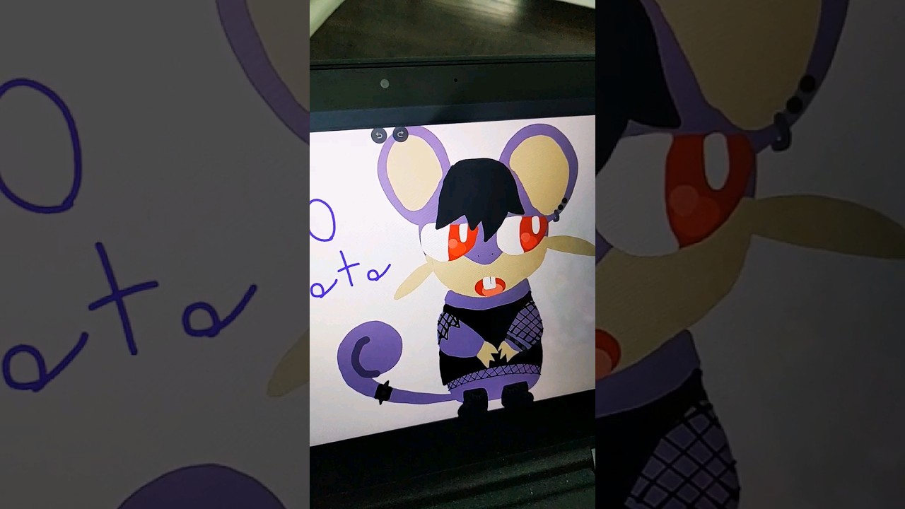 🖤💜Drawing Emo Rattata🐭⛓️