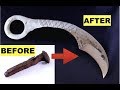 Turning a Rusty Old Nail into a Karambit Knife