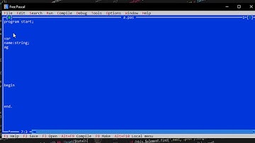 المتغيرات في لغة  الباسكال | عملي