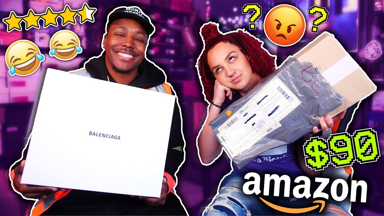 I Bought BALENCIAGA SNEAKERS For $90 On AMAZON And This is What  Happened...(FAKE VS. REAL & A PRANK) - YouTube