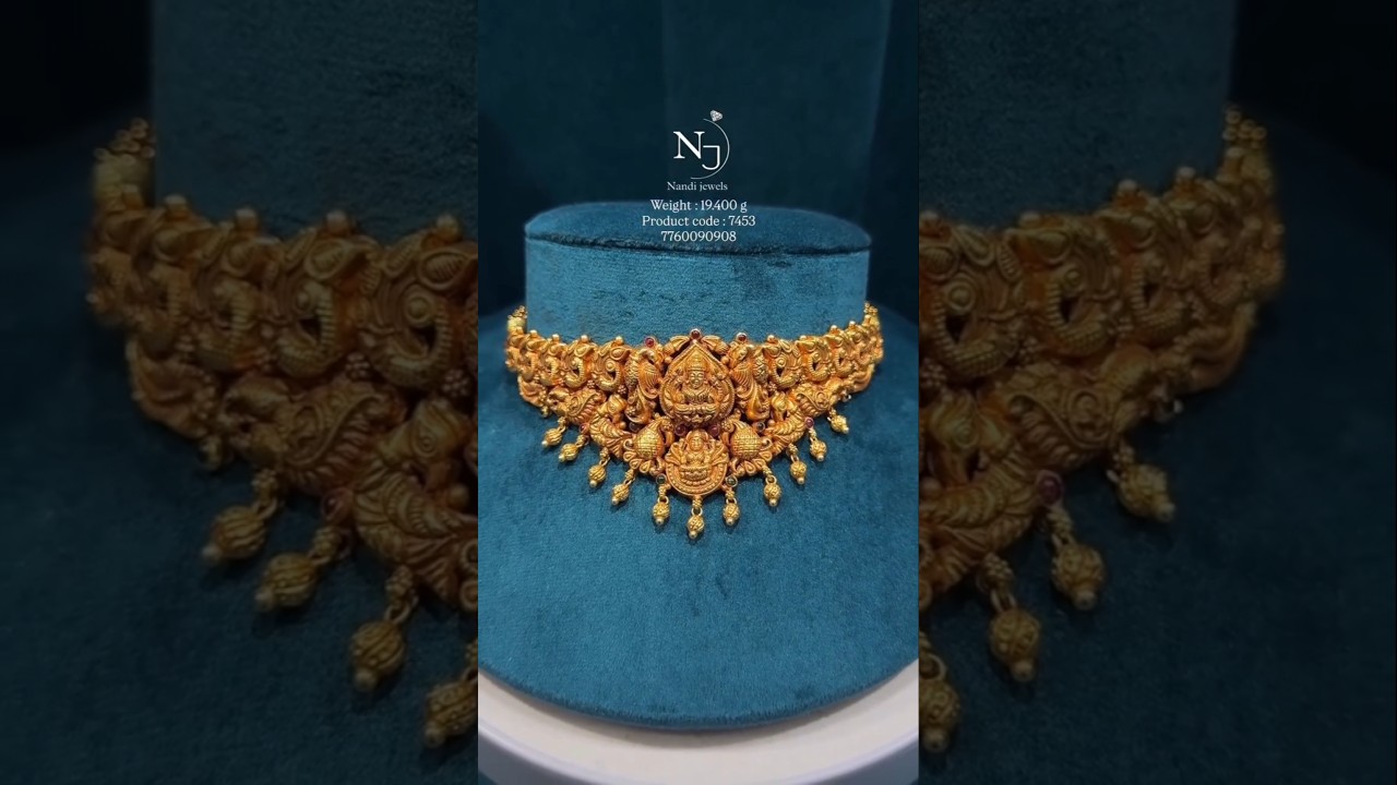 👌 Beautiful fancy Lakshmi choker design 