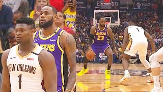 LeBron James Teaches Zion Williamson With Crossover In Craziest Duel! Lakers vs Pelicans