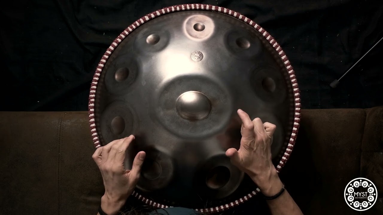 Myst Instruments Handpan - Kurd X - Ember Steel