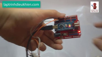 Nhận tín hiệu từ nút bấm hiển thị Serial