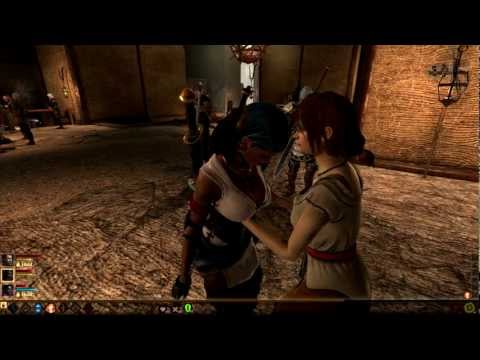 Dragon Age II - Isabela gets her boobs fondled by Evelina.