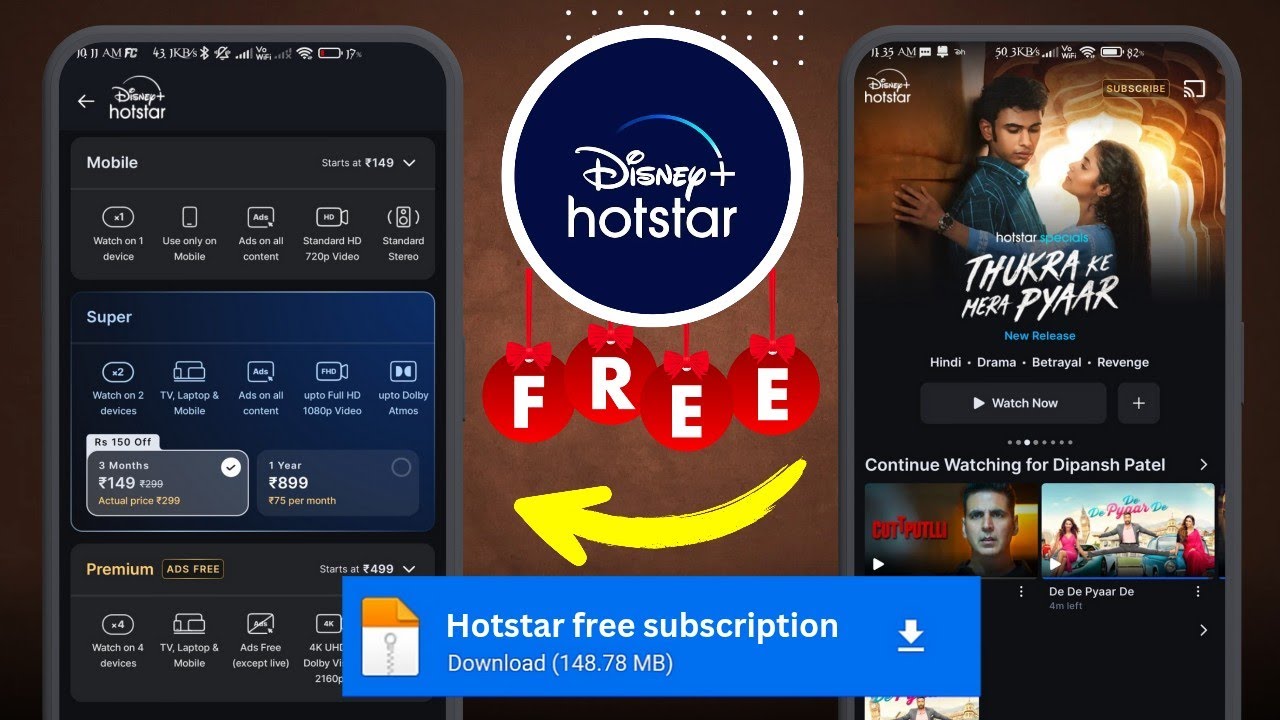 Hotstar Premium Mod Apk Vip Unlocked | Hotstar Subscription Free | Hotstar Free Me Kaise Chalaye