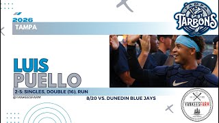 Luis Puello Vs. Daytona Tortugas 8/30/26