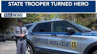 Virginia state trooper rescues driver trapped in pickup truck engulfed in flames