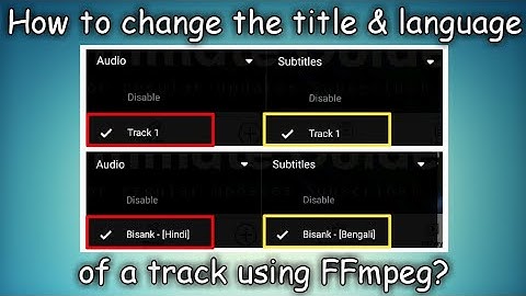 Edit metadata of Audio & Subtitle track of a video on Android
