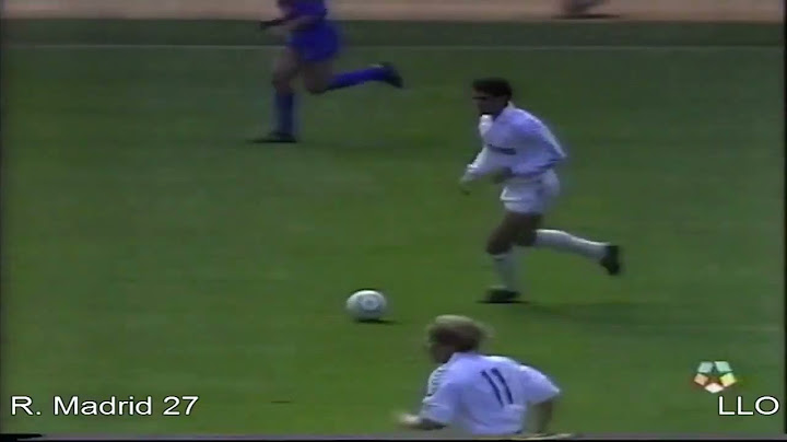 25/3/1990 Real Madrid-C.D. Tenerife (5-2) Liga