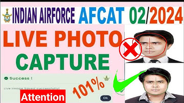 AFCAT Live 🔴 Photo Upload error problem solve #how to upload live photo in AFCAT form 2024