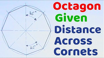 HOW TO DRAW A REGULAR OCTAGON GIVEN THE DISTANCE ACROSS CORNERS ||GEOMETRICAL CONSTRUCTION