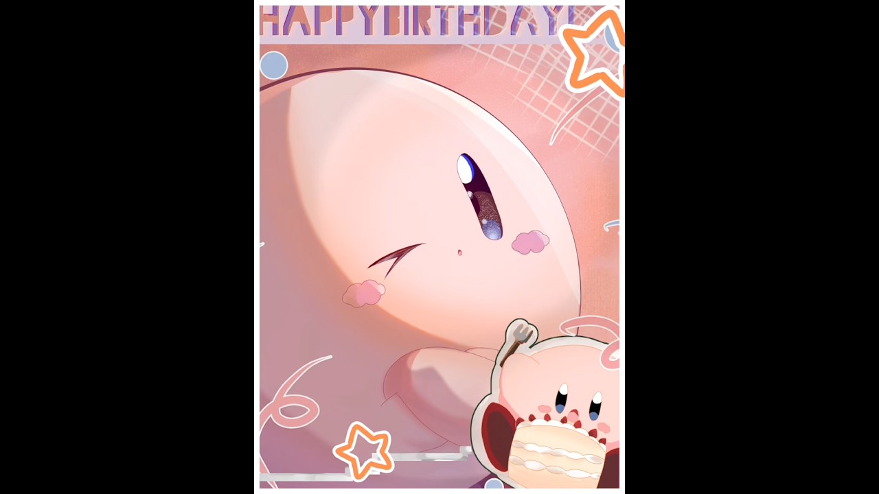 【#カービィ 誕生日おめでとう🎉】#星のカービィ #イラストメイキング