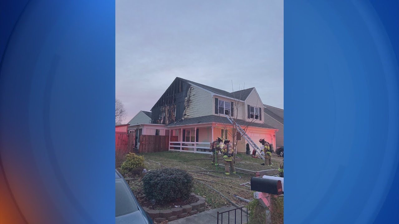 8 displaced after house fire on Taylor Road in Virginia Beach - YouTube