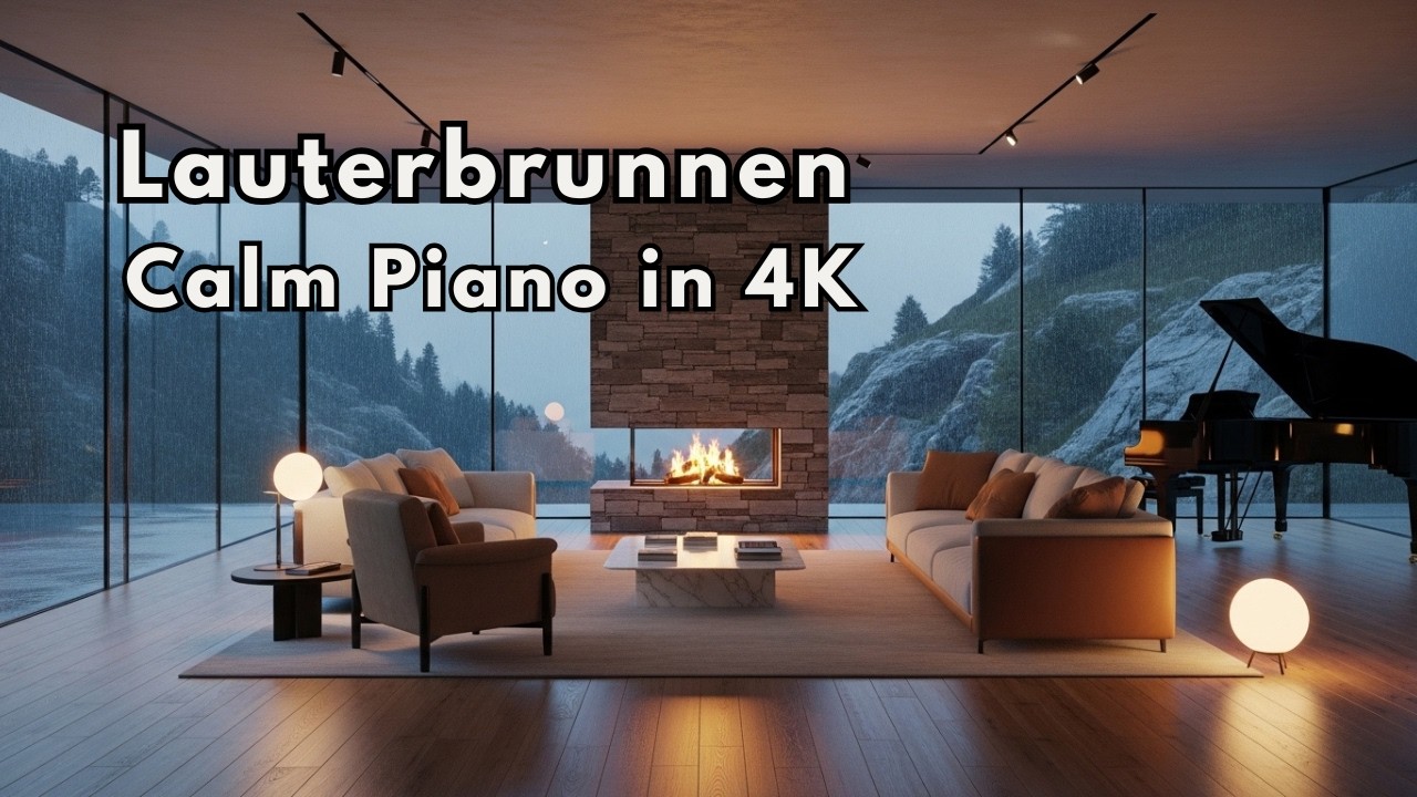 Cozy Fireplace Ambience | Relaxing Piano for Study & Sleep