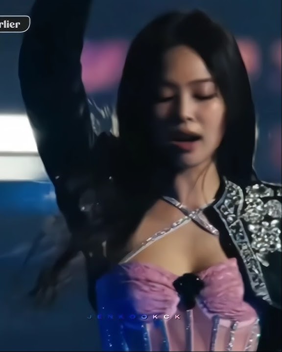 Jungkook's real reaction to Jennie ( coachella 2023 ) whistle - #blackpink #bts #jenkook #ninikook