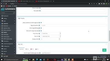 nopCommerce - Managing Vendors