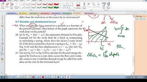 Chap 9 -  Review  Questions 9.19, 21 (variable and distributed forces)