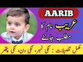 Aarib name meaning in urdu  aarib naam ka matlab  islamic name meaning 