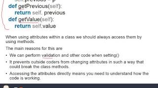 Object orientated programming - encapsulation - OCR GCE Computer science