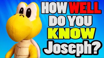 How Well Do You Know Joseph? | SML Quiz | SuperMarioLogan Game