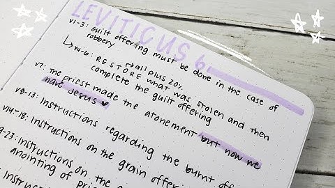 Bible Study on Leviticus 6 | Study the Whole Bible with Me