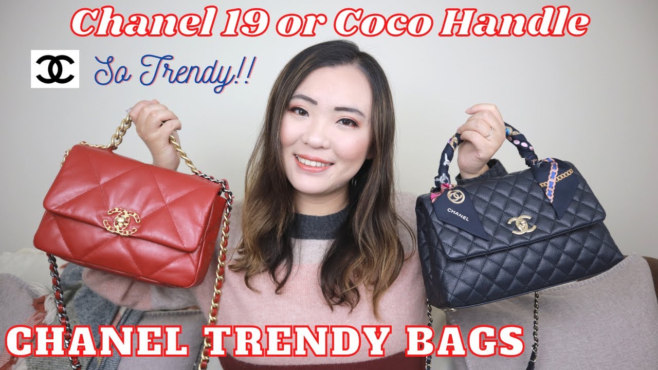 Chanel Trendy Bags Chanel 19 Vs Coco Handle Flap Bag Comparison Review Mod Shots 香奈儿包包测评 Youtube