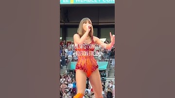 Taylor swift song with 1 billion streams| #taylor #swift #erastour #swiftie #taylorswift