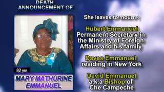 Mary Mathurine Emmanuel long