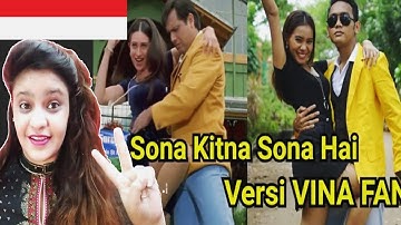 Indian Reacts to Vina Fan || Sona Kitna Sona Hai || Parodi India Versi Indonesia || 🐻 My Reaction