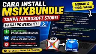 Cara Install Msixbundle Tanpa Microsoft Store di Windows Pakai PowerShell
