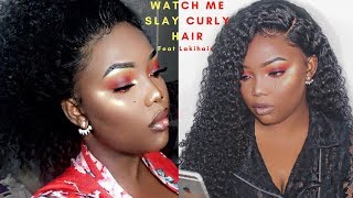 Watch me slay this deep wave hair from start to finish | Laki hair