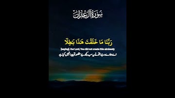 سورة آل عمران اية ١٩١