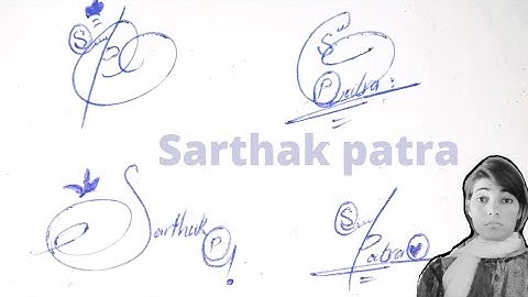 Sarthak patra name signature in English#sign