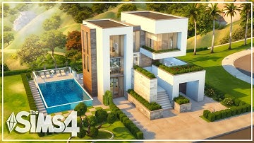 BASE GAME Cloudstone House | NO CC | Sims 4 Speed Build