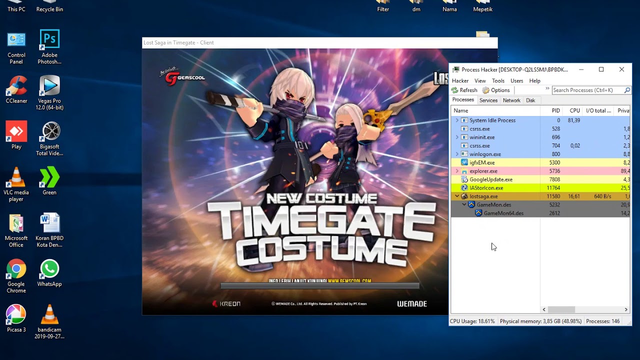 Cara Pakai Cheat Engine Process Hacker 2 Ke Lost Saga 2020