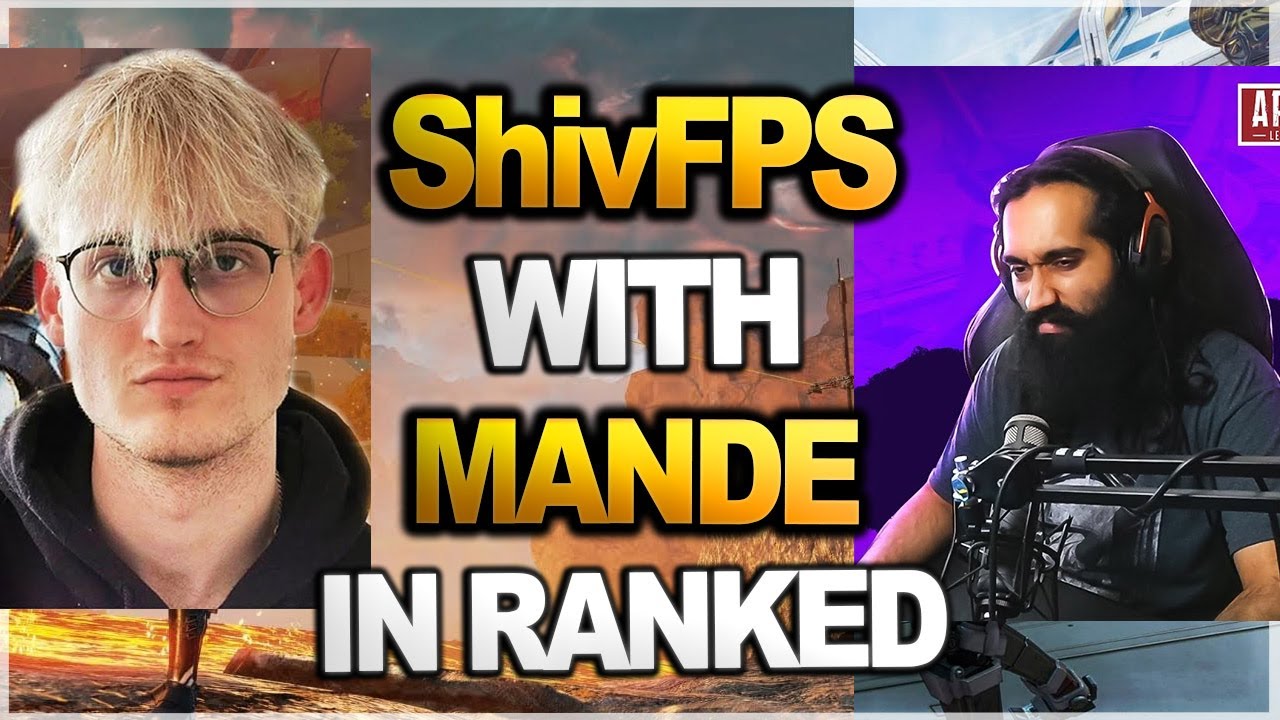 ShivFPS  played ranked with MANDE | UNSTOPPABLE TEAM | PERSPECTIVE ( apex legends )