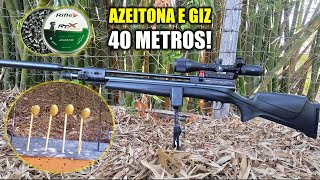 RIFLE RTX AZEITONA E GIZ A 40 METROS! BEEMAN 1336 DEU CONTA?