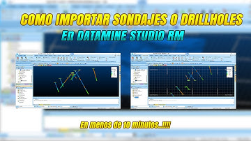 Como importar SONDAJES o DRILLHOLES a DATAMINE STUDIO RM // Super Fácil