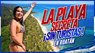 La PLAYA que ningún TURISTA conoce en Roatan, Honduras