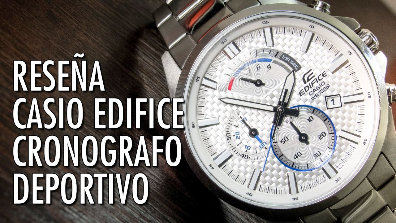 Ingresos Novelista Amanecer Reseña Casio Edifice EFV-530D Reloj Cronógrafo de Cuarzo en Español -  YouTube
